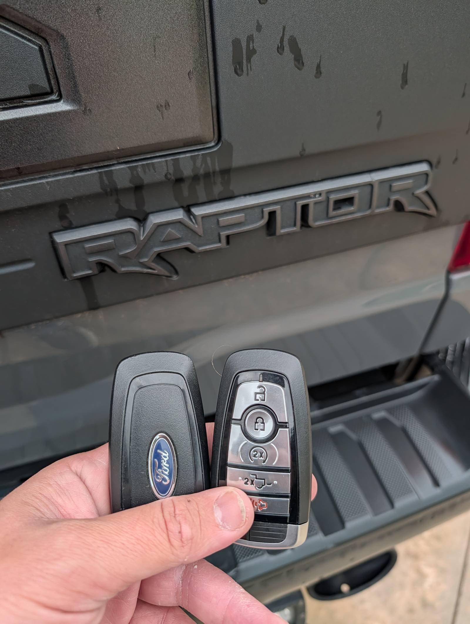 Two Ford Raptor smart key fobs replaced by Turbo Keysmith in the OKC metro